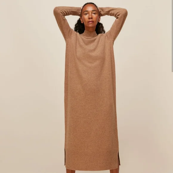 Whistles | Dresses | Whistles Camel Longline Wool Knit Dress | Poshmark
